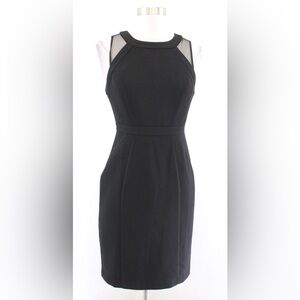 WHBM Black Sleeveless Sheath Dress